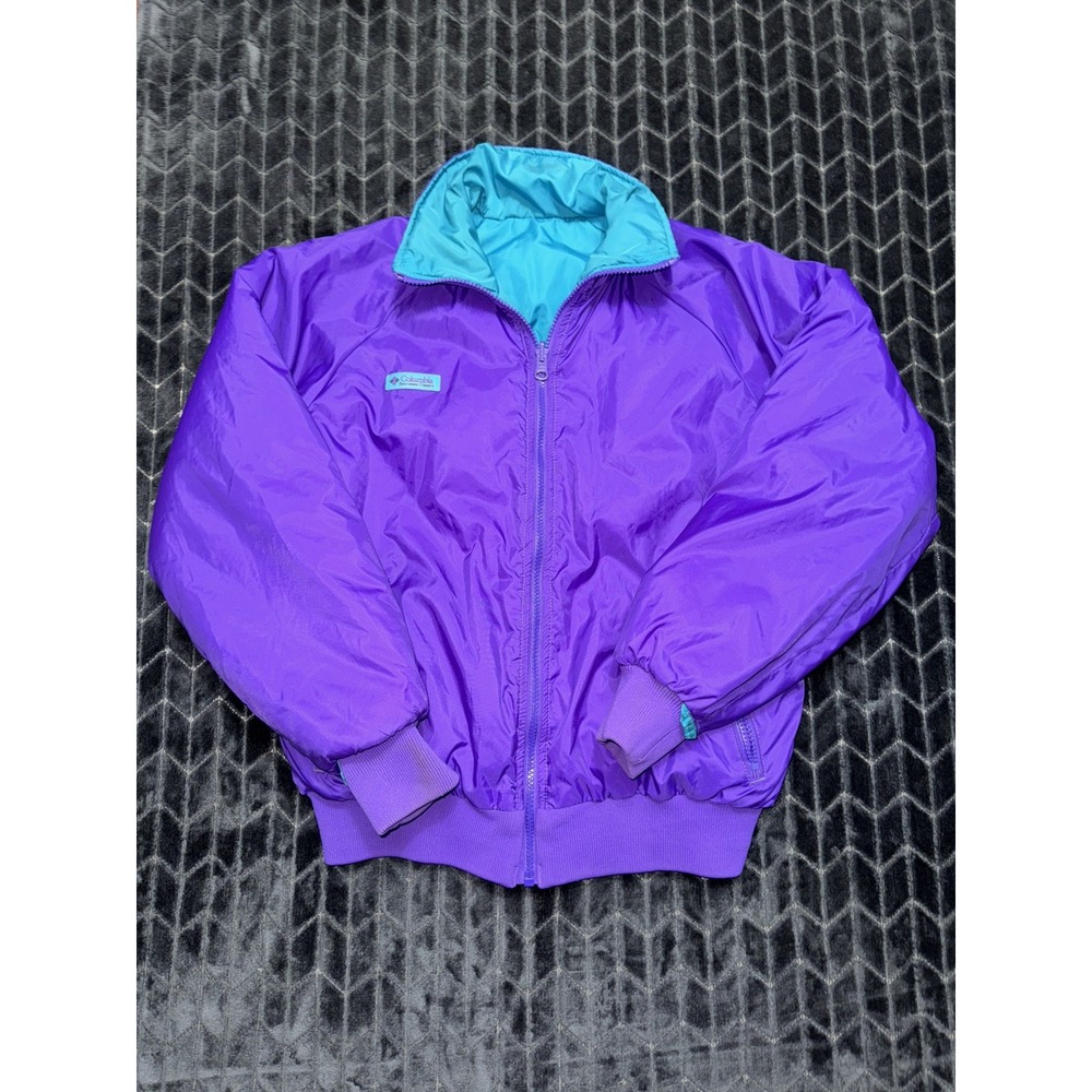 Vintage Columbia Women's Jacket Reversible Thinsulate Full Zip Size Medium